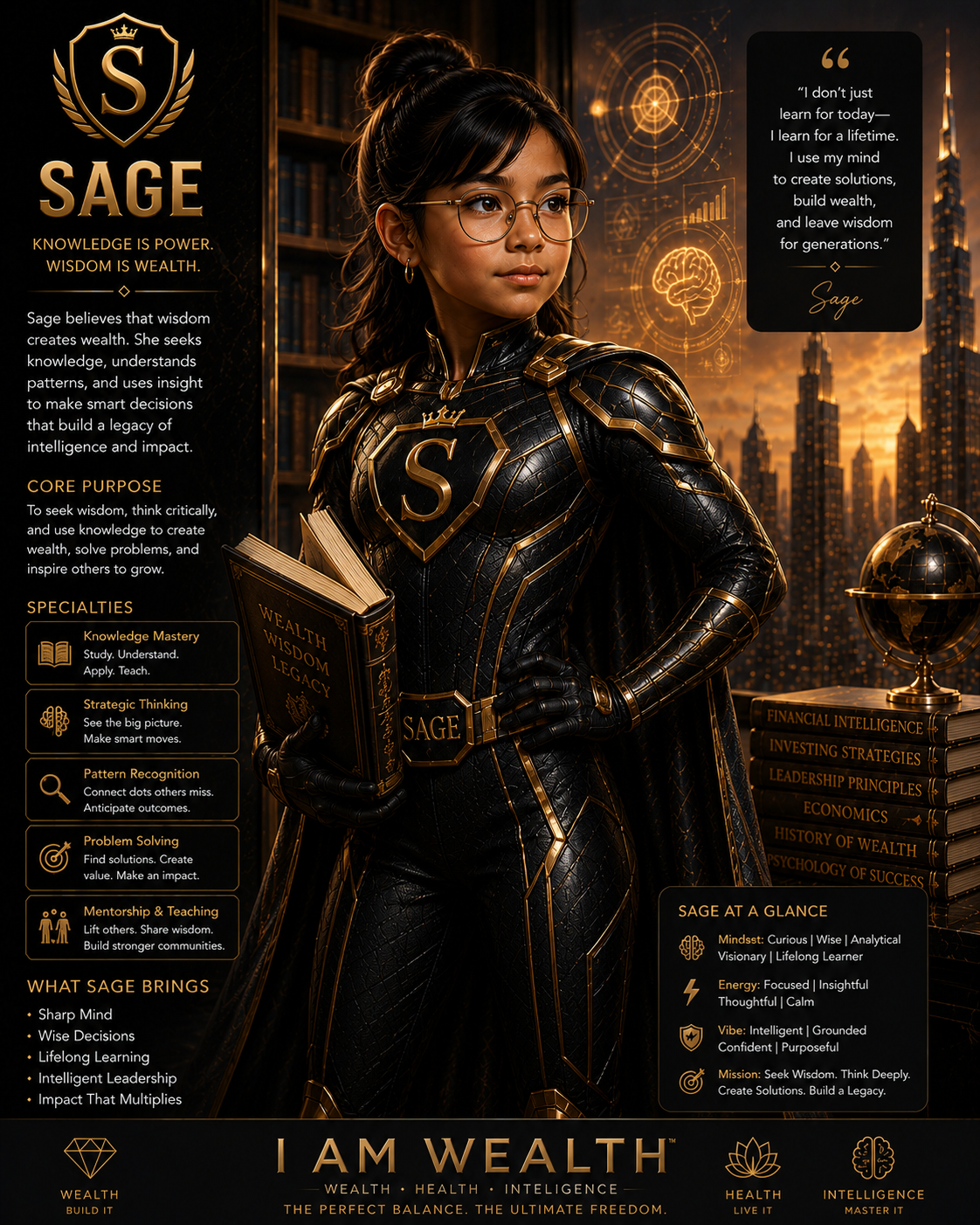 Sage portrait card